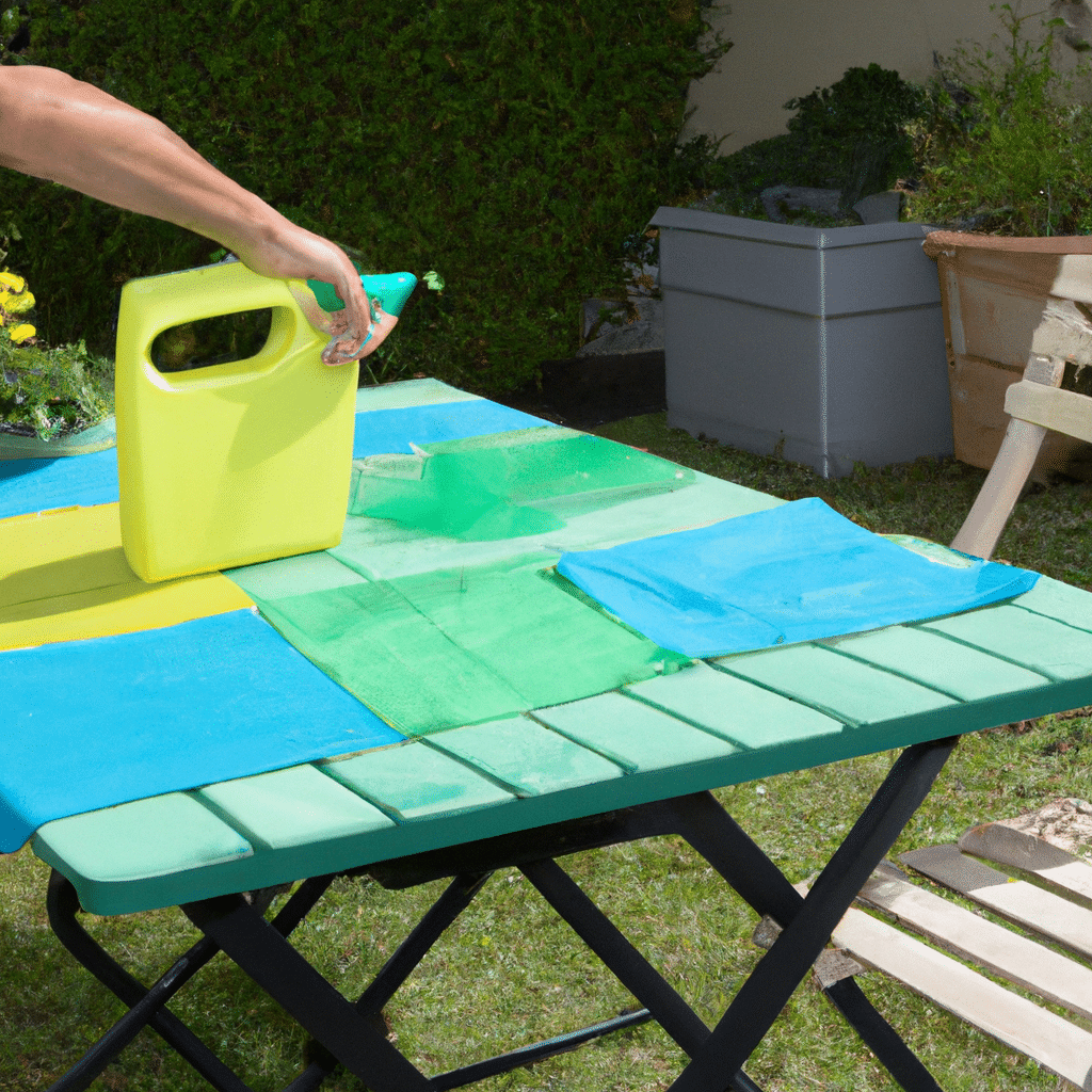 Comment nettoyer table de jardin en plastique